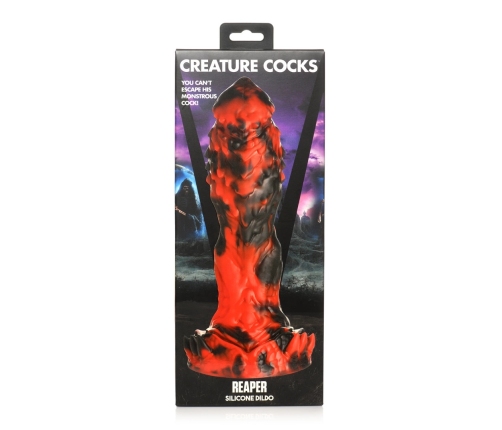 Grim Reaper - Silicone Dildo - Red/Black
