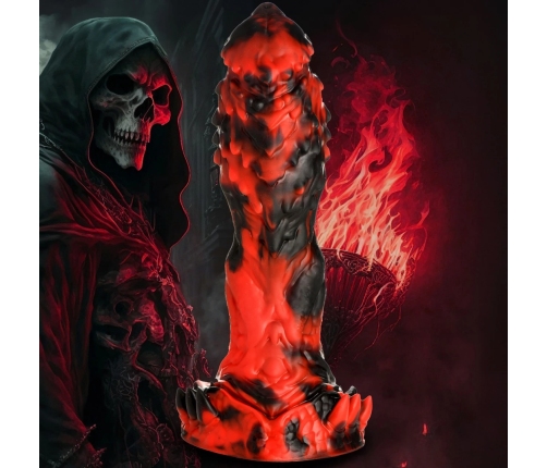 Grim Reaper - Silicone Dildo - Red/Black