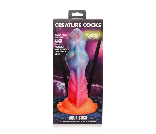 Aqua Cock - Glow-in-the-Dark Silicone Dildo