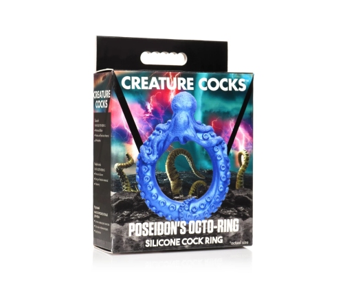 Poseidon's Octo-Ring - Silicone Cock Ring - Blue