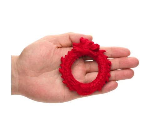 Rise of the Dragon - Silicone Cock Ring - Red