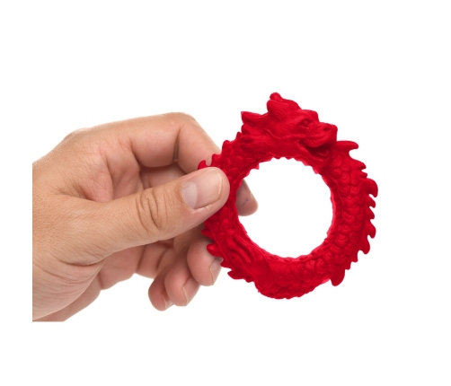 Rise of the Dragon - Silicone Cock Ring - Red