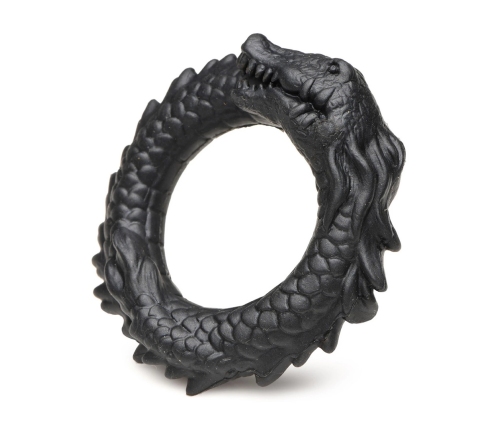 Black Caiman - Silicone Cock Ring - Black