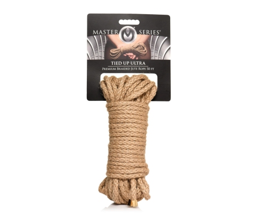 Kink Premium Braided Jute Rope 10m - Durable Natural Bondage Cord