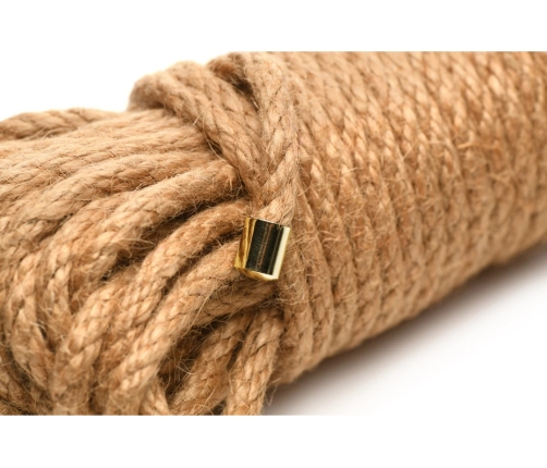 Kink Premium Braided Jute Rope 10m - Durable Natural Bondage Cord