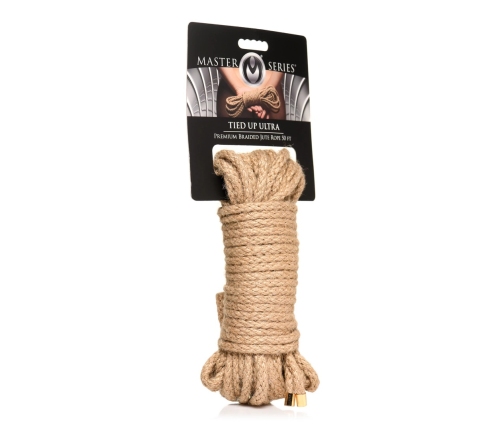 Kink Premium Braided Jute Rope 10m - Durable Natural Bondage Cord