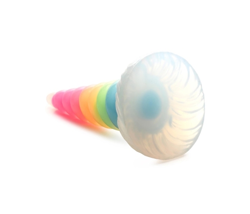 UniGlow - Glow-in-the-Dark Rainbow Silicone Dildo