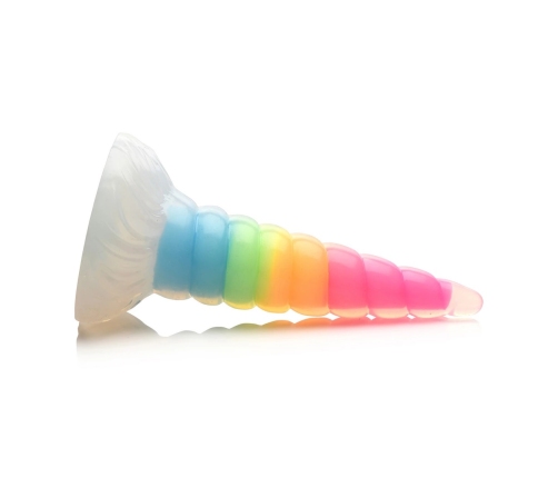 UniGlow - Glow-in-the-Dark Rainbow Silicone Dildo