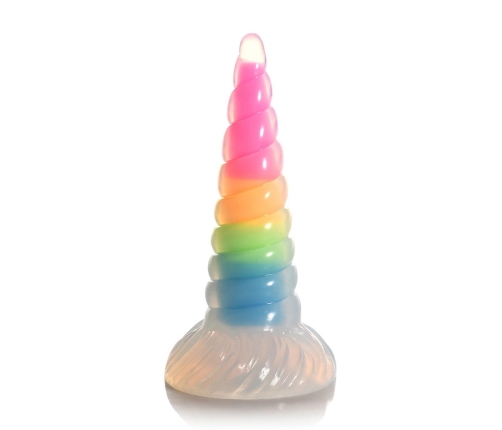 UniGlow - Glow-in-the-Dark Rainbow Silicone Dildo