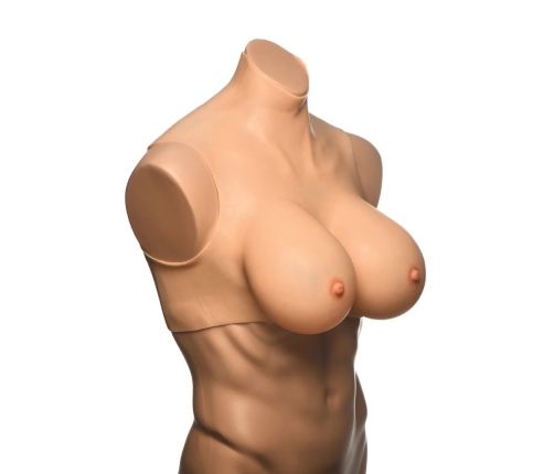 Perky Pair G-Cup Silicone Breasts - Flesh