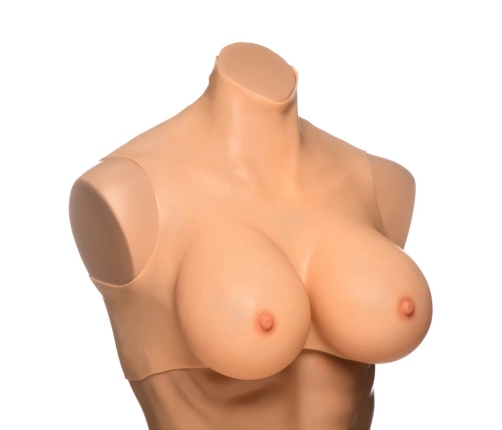 Perky Pair G-Cup Silicone Breasts - Flesh