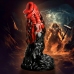 Vulcan - Silicone Dildo - Black/Red