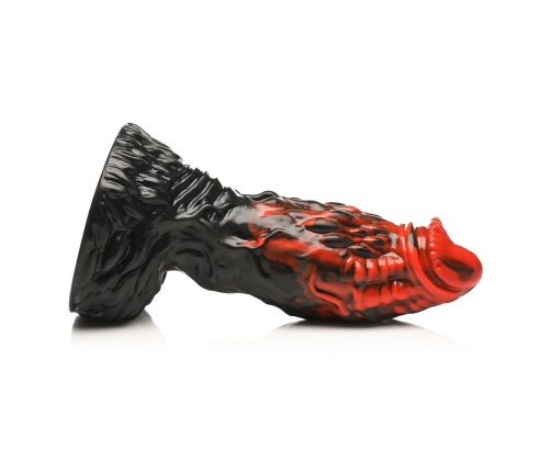 Vulcan - Silicone Dildo - Black/Red