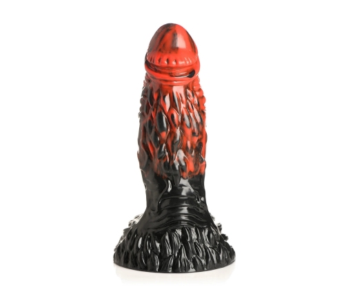 Vulcan - Silicone Dildo - Black/Red