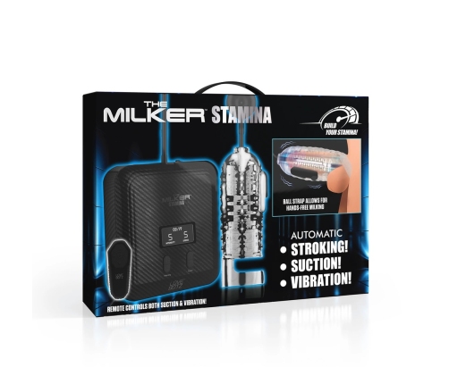 XR Brands Milker Stamina Transparent Automatic Suction & Vibration System