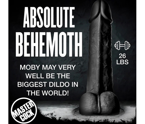 Moby Super Dildo - 2 ft / 60 cm - Black