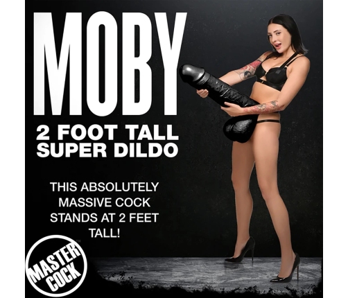 Moby Super Dildo - 2 ft / 60 cm - Black