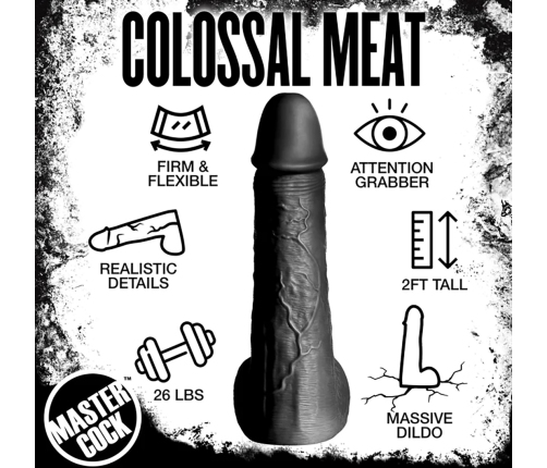 Moby Super Dildo - 2 ft / 60 cm - Black