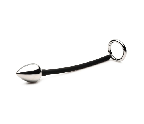 Tug and Plug - Cock and Ball Ring with Anal Plug