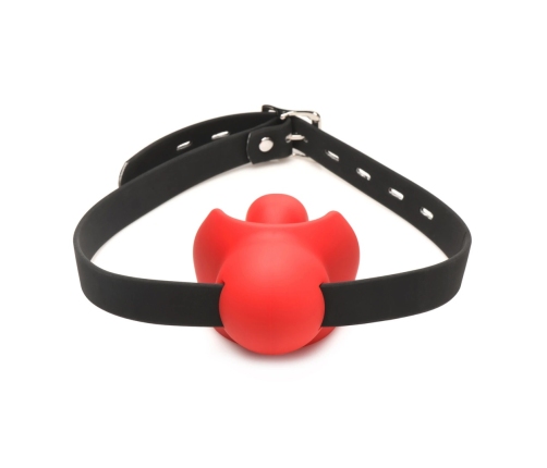 XR Brands Gag Order Extreme silikonowy ochraniacz ust czerwony