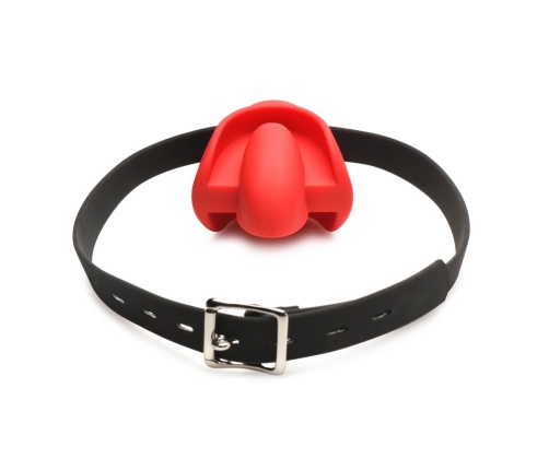 XR Brands Gag Order Extreme silikonowy ochraniacz ust czerwony