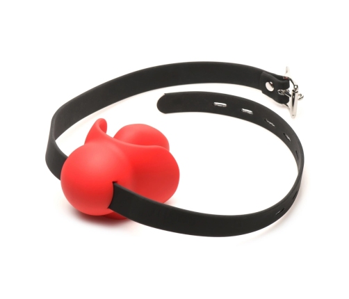 XR Brands Gag Order Extreme silikonowy ochraniacz ust czerwony