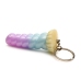 Creature Cocks Mystique Unicorn Pastel Silicone Keychain 3.1in