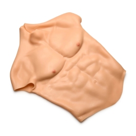 Ripped Silicone Male Chest Small - Lifelike Muscular Upper Body Shirt Ripped Silicone Male Chest Small - Lifelike Muscular Upper Body Shirt