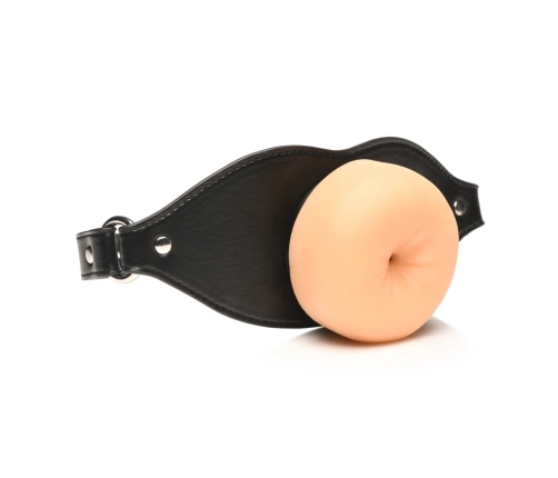 XR Brands Ass Face Gag with Realistic TPE Mouthpiece, Adjustable Strap