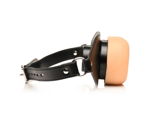 XR Brands Ass Face Gag with Realistic TPE Mouthpiece, Adjustable Strap