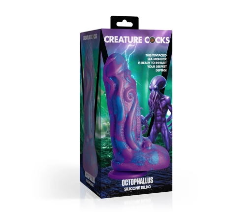 XR Brands Octophallus Silicone Fantasy Model Purple/Blue 22cm