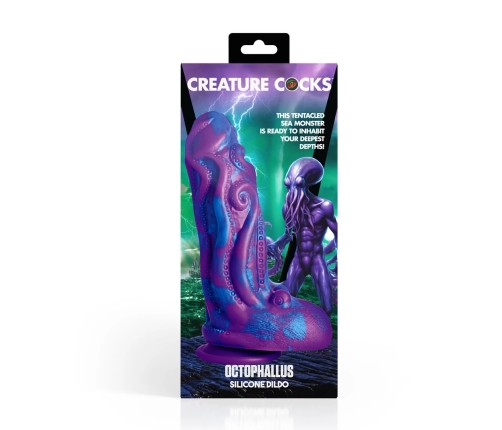 XR Brands Octophallus Silicone Fantasy Model Purple/Blue 22cm