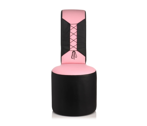 XR Brands Silla Stiletto rożowa - designerski fotel z eko-skory