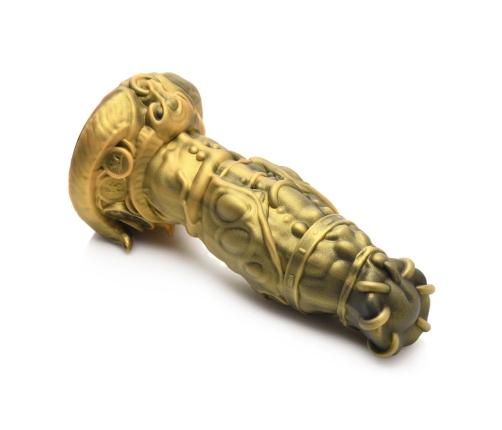 XR Brands Minotauro Rey silikonowy model intymny złoty 23,6 cm