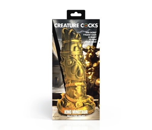 XR Brands Minotauro Rey silikonowy model intymny złoty 23,6 cm