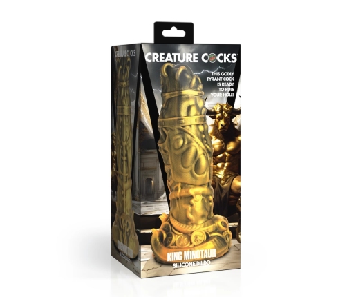 XR Brands Minotauro Rey silikonowy model intymny złoty 23,6 cm