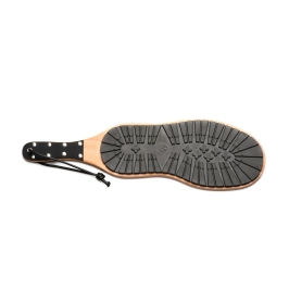 XR Brands Master Series Tread Boot Paddle Black 18.1" Anatomic Handle