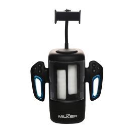 Cyber Milker Intimate Device with Vibration & Phone Mount Transparent/Black Cyber Milker Intimate Device with Vibration & Phone Mount Transparent/Black