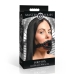 XR Brands Labios Jugosos Silicone Open Mouth Gag Black Adjustable Strap