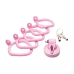 Pussification Pink Compact Chastity System with Adjustable Rings