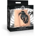 Hard Stop Double Ring System Secure Chastity Device Black Adjustable