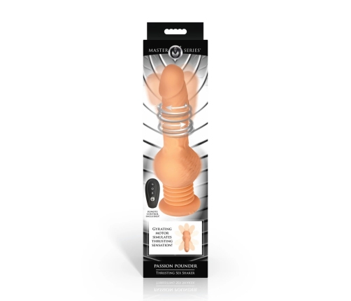 XR Brands Passion Pounder Remote Controlled Thrusting Machine 24cm Beige