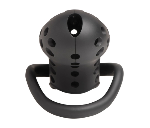 XR Brands Lock Down Black Chastity Cage Adjustable Fit System
