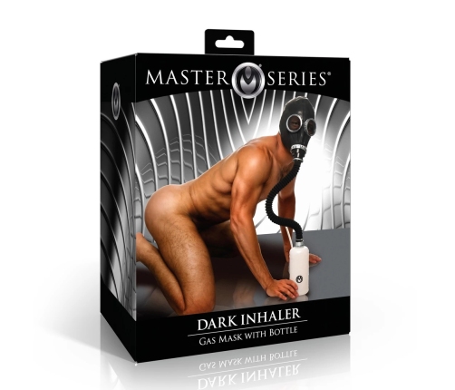 Dark Inhaler Black Gas Mask System with 1L Bottle & 20cm Hose