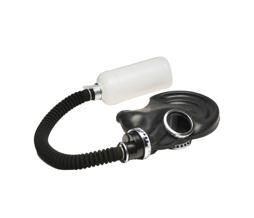 Dark Inhaler Black Gas Mask System with 1L Bottle & 20cm Hose