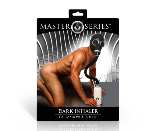 Dark Inhaler Black Gas Mask System with 1L Bottle & 20cm Hose