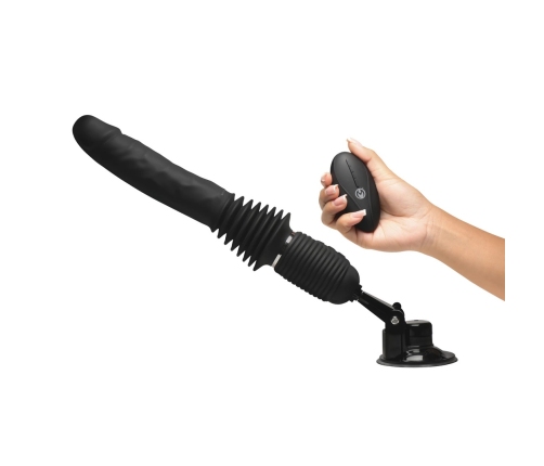 XR Brands Ultimate Power Pounder Black Thrusting & Vibrating Silicone Model