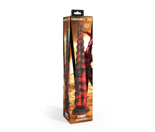 XR Brands Stinger Silicone Intimate Machine Red/Black 37cm