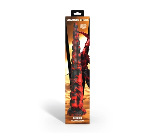 XR Brands Stinger Silicone Intimate Machine Red/Black 37cm