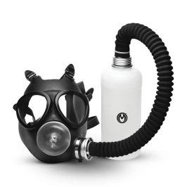 Overload Gas Mask Intimate System Kit Black - Adjustable Silicone, 1L Bottle Overload Gas Mask Intimate System Kit Black - Adjustable Silicone, 1L Bottle